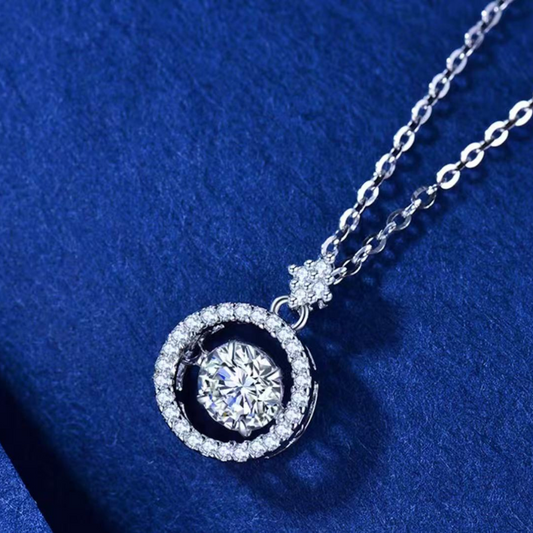 Dây chuyền kim cương Moissanite