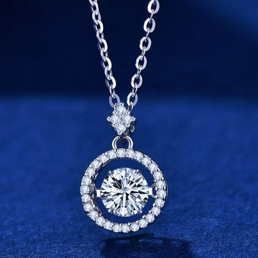 Dây chuyền kim cương Moissanite