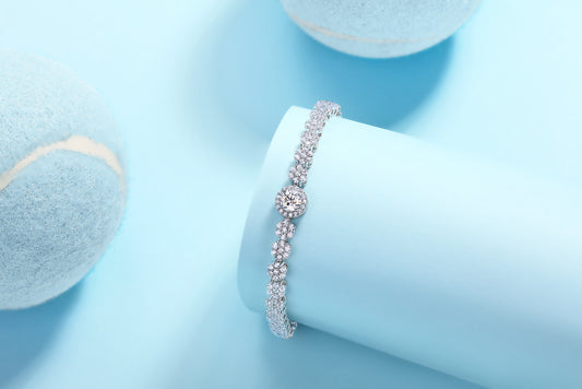 Lắc tay kim cương Moissanite