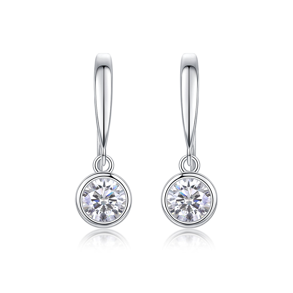 Khuyên tai nữ kim cương Moissanite