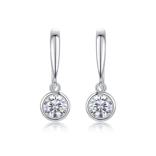 Khuyên tai nữ kim cương Moissanite
