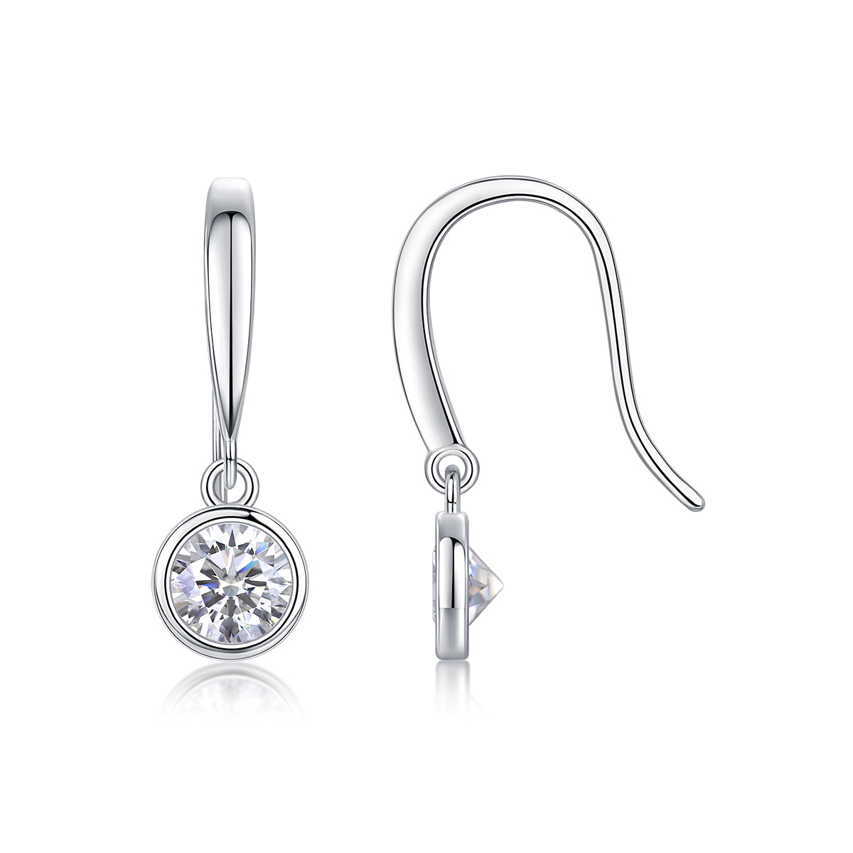 Khuyên tai nữ kim cương Moissanite